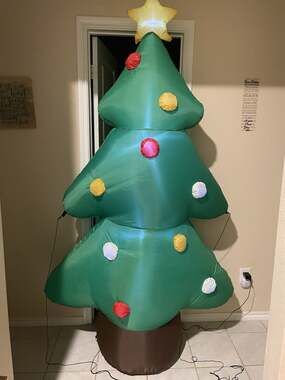 Holiday Time 7’ Self Inflatable Christmas Tree Airblown New Open Box - Complete